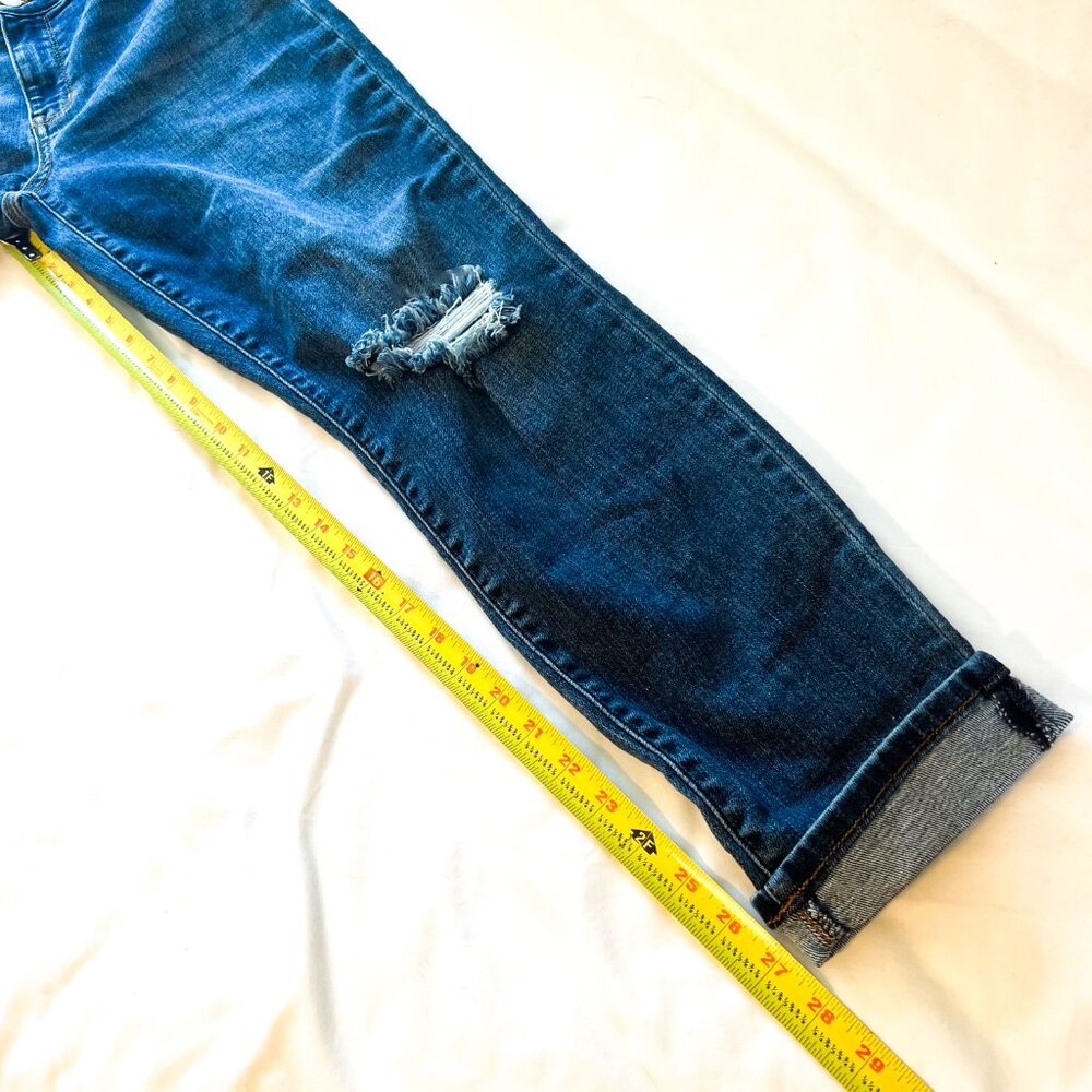 Judy Blue Destroyed Distressed Slim Fit Mid Rise Jeans Size  7/28 - Picture 14 of 16